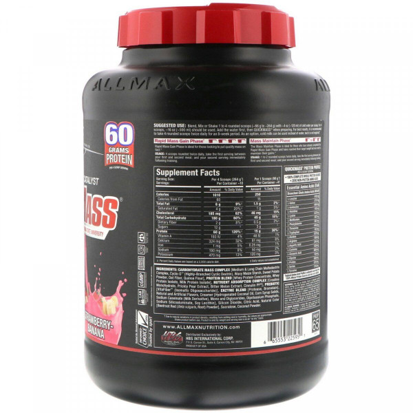 Quick Mass, ALLMAX Nutrition, 2,72 kg